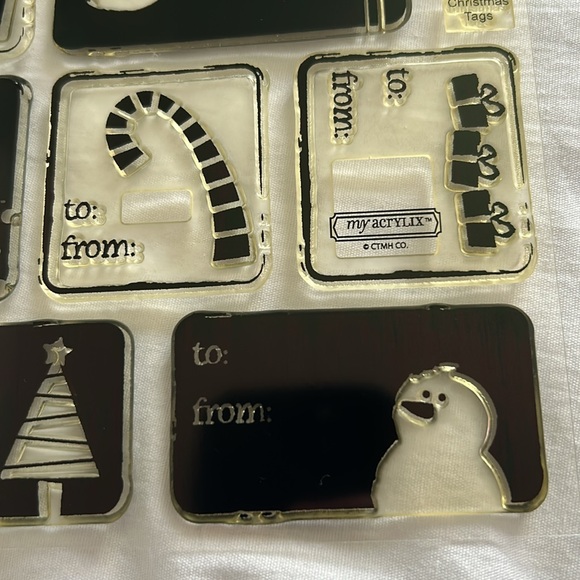 Christmas Tags D1095 stamp set - Picture 6 of 8